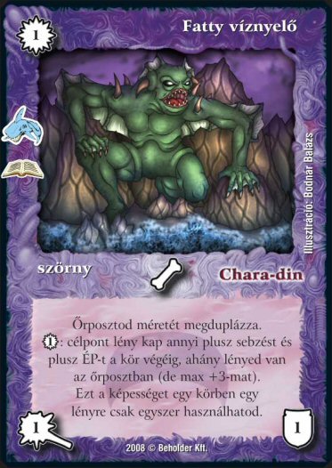 Kiadás: Tengeri szörnyek (Zén)
Gyakoriság: ritka