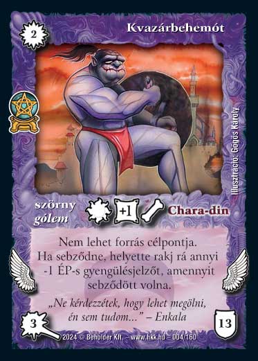 Kiadás: Varázsdimenzió
Gyakoriság: ritka