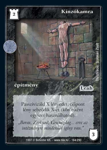 Kiadás: Isteni szövetség, Túlélők Földje
Gyakoriság: nem gyakori