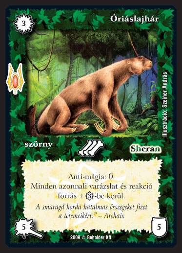 Kiadás: Alappakli, 9. kiadás (Végzetúr)
Gyakoriság: ritka