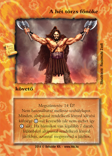 Kiadás: Mágusok Alkonya
Gyakoriság: ultra ritka