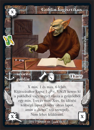 Kiadás: Kódos lapok, Alappakli, 10. kiadás
Gyakoriság: ritka