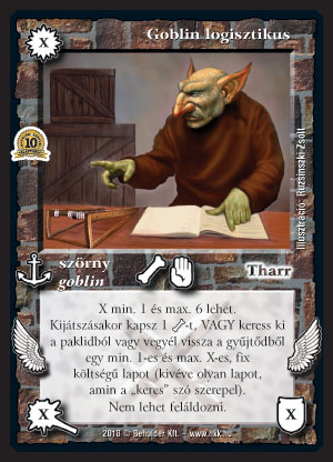 Kiadás: Kódos lapok, Alappakli, 10. kiadás
Gyakoriság: ritka