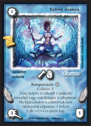 Kiadás: Alanori Olimpia
Gyakoriság: ultra ritka