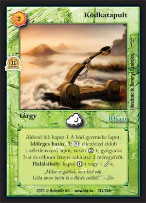 Kiadás: Alappakli, 11. kiadás
Gyakoriság: ritka